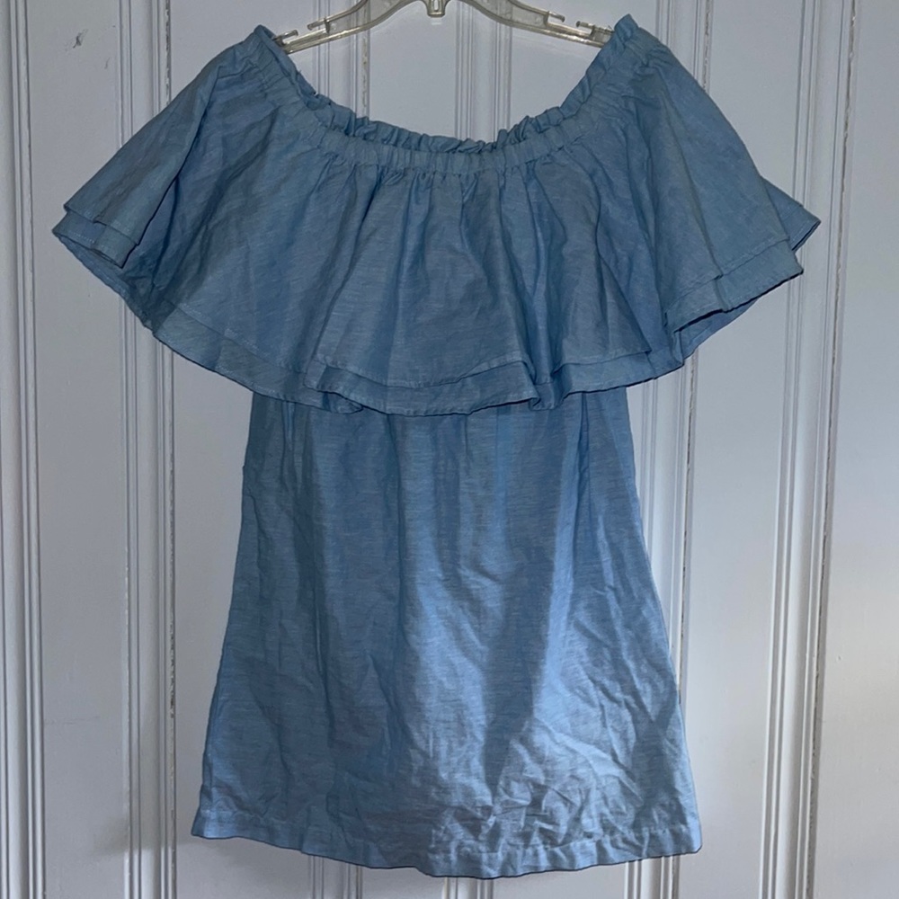 NWT Blue Strapless dress